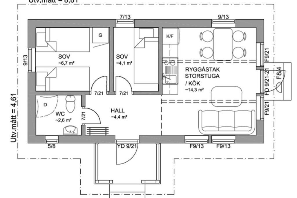 Nybyggd Stuga Intill Skogsbrynet - New Built Cottage Next To The Cowberry Forest Mora Exterior photo